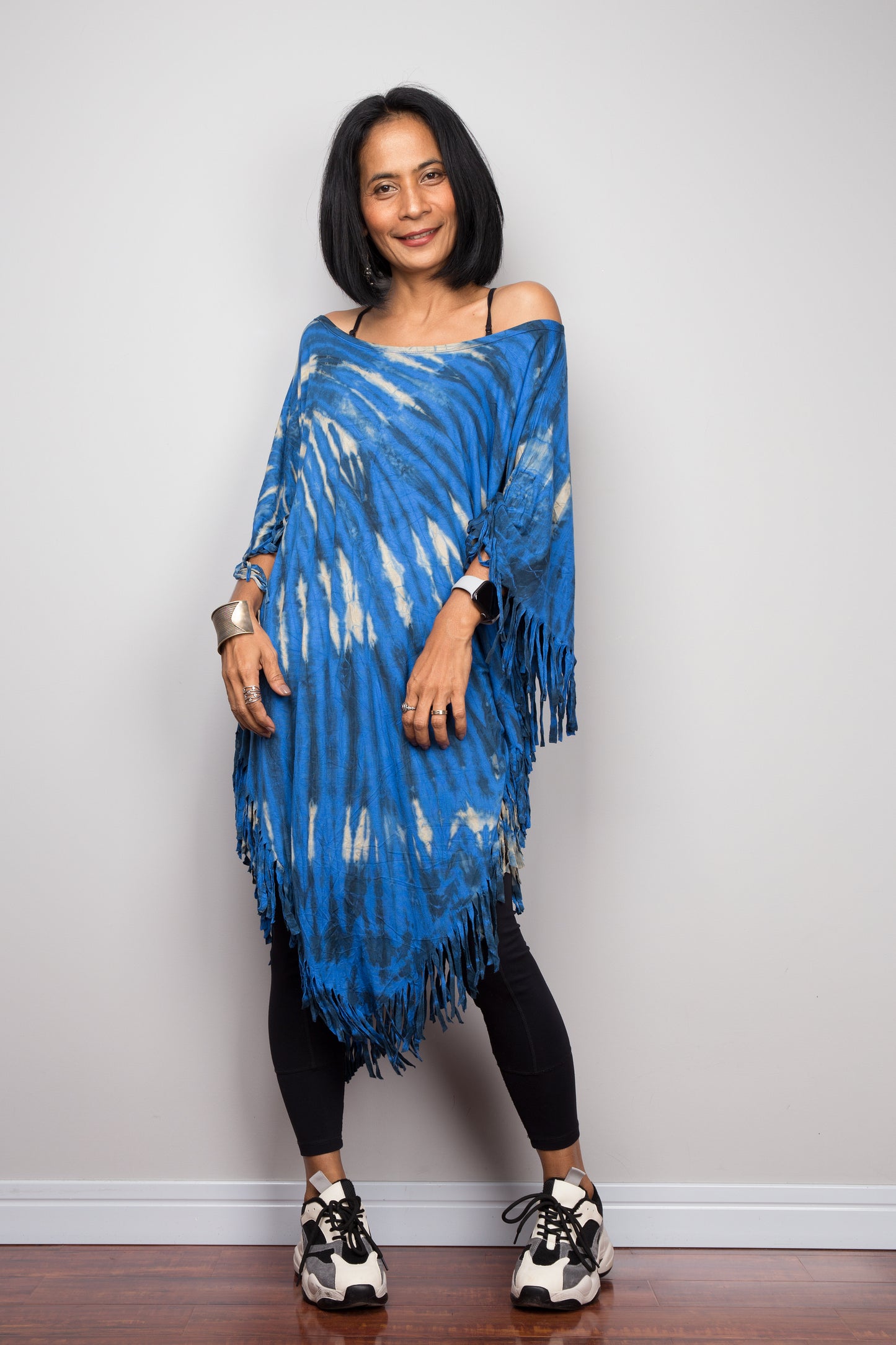 Tie dye poncho top