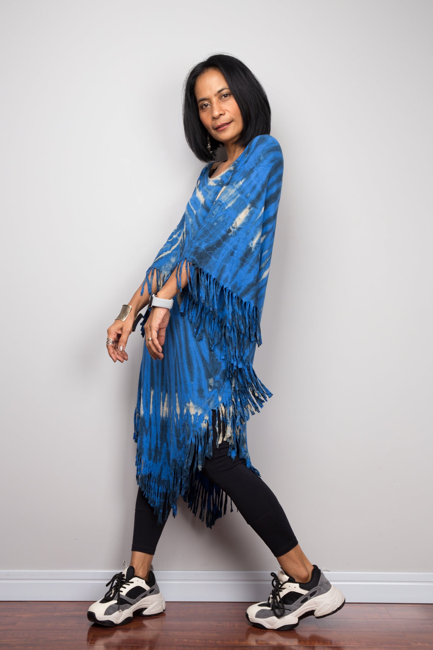 Tie dye poncho top