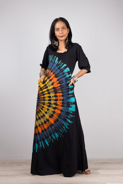 Reversed Tie dye dress