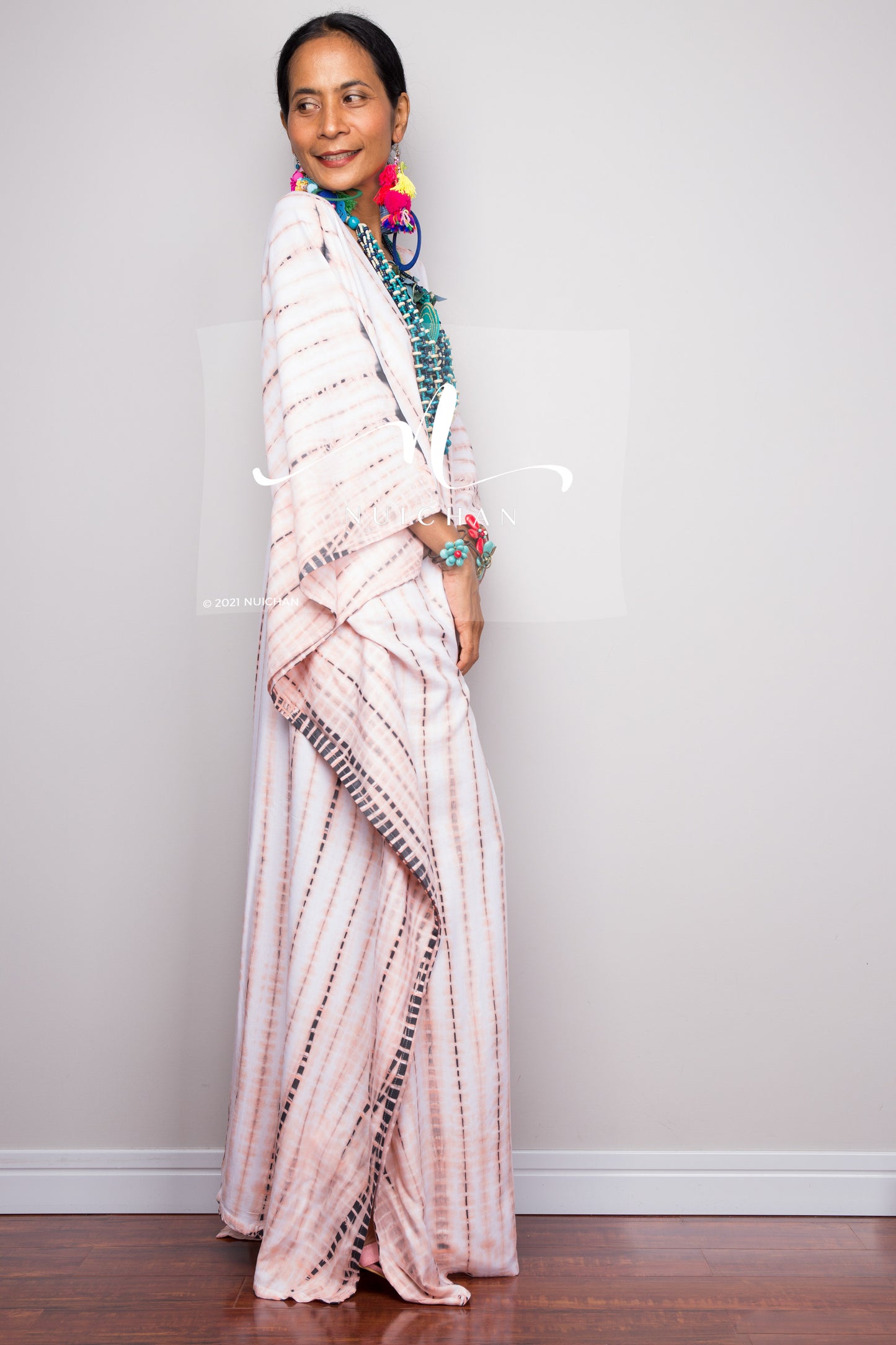 Tie dye kaftan, Beach dress, Long Maxi dress, resort Kaftan, Summer kaftan, Loungewear