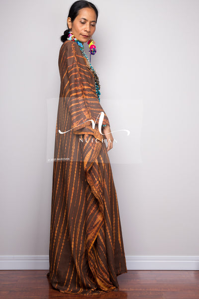 Tie dye kaftan, Beach dress, Long Maxi dress, resort Kaftan, Summer kaftan,