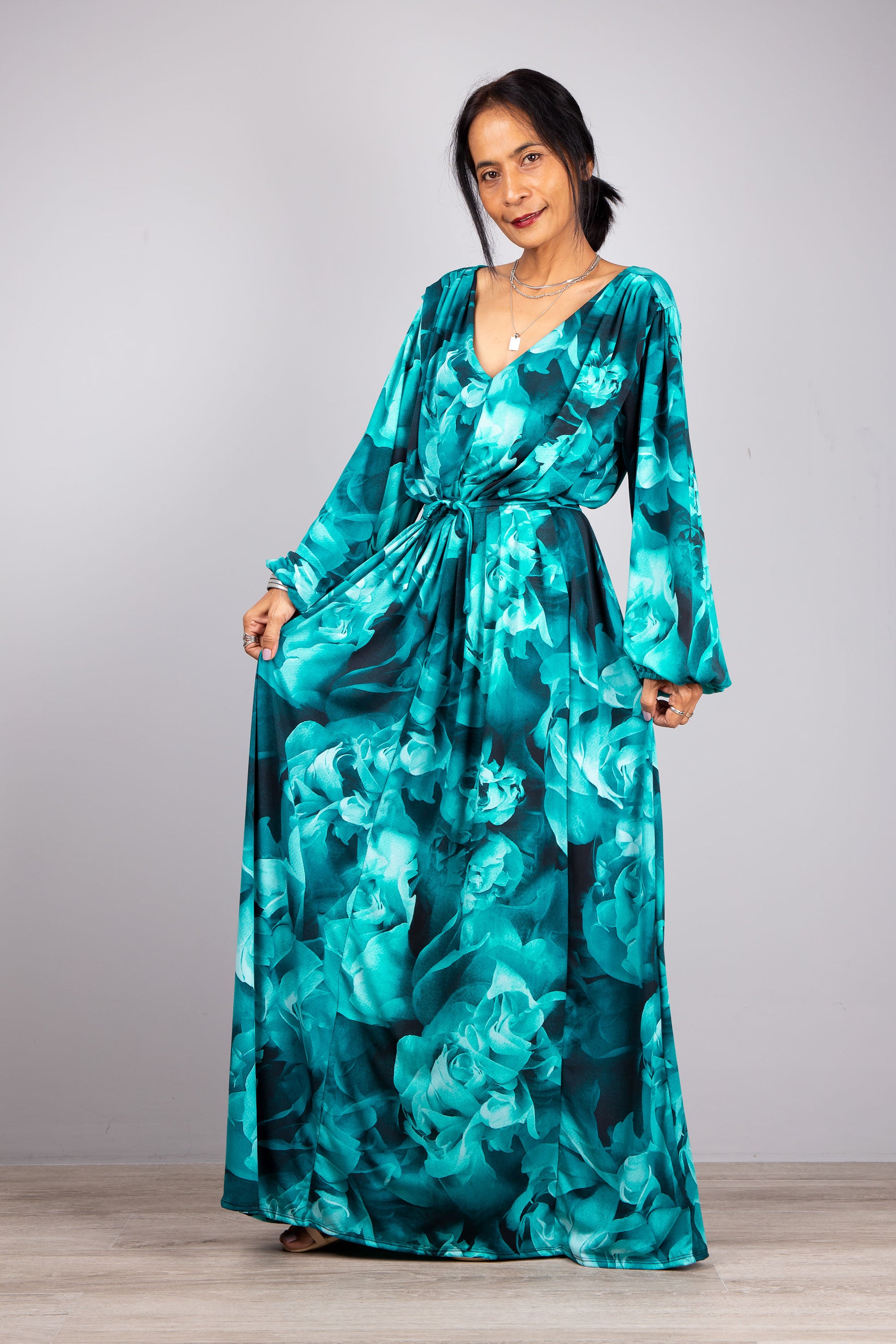 ae maxi dress Sorceress Stevie Long Sleeve Ruffle Tiered Boho Dress | Witchy Stevie Nicks-Inspired Gown | 70% Silk Mystical Souls Step into witchy elegance and bohemian magic with the Sorceress Stevie Maxi Dress Melissa Coco Long Sleeve Maxi